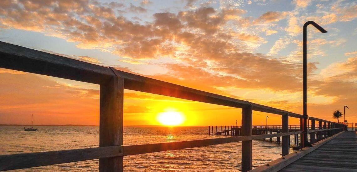 Sunset Fraser Island with Encounter Travel
