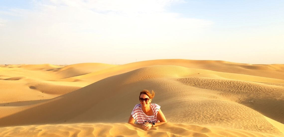 Sand dunes near Abu Dhabi